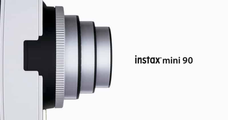 Instax Mini 90 objetiva lente